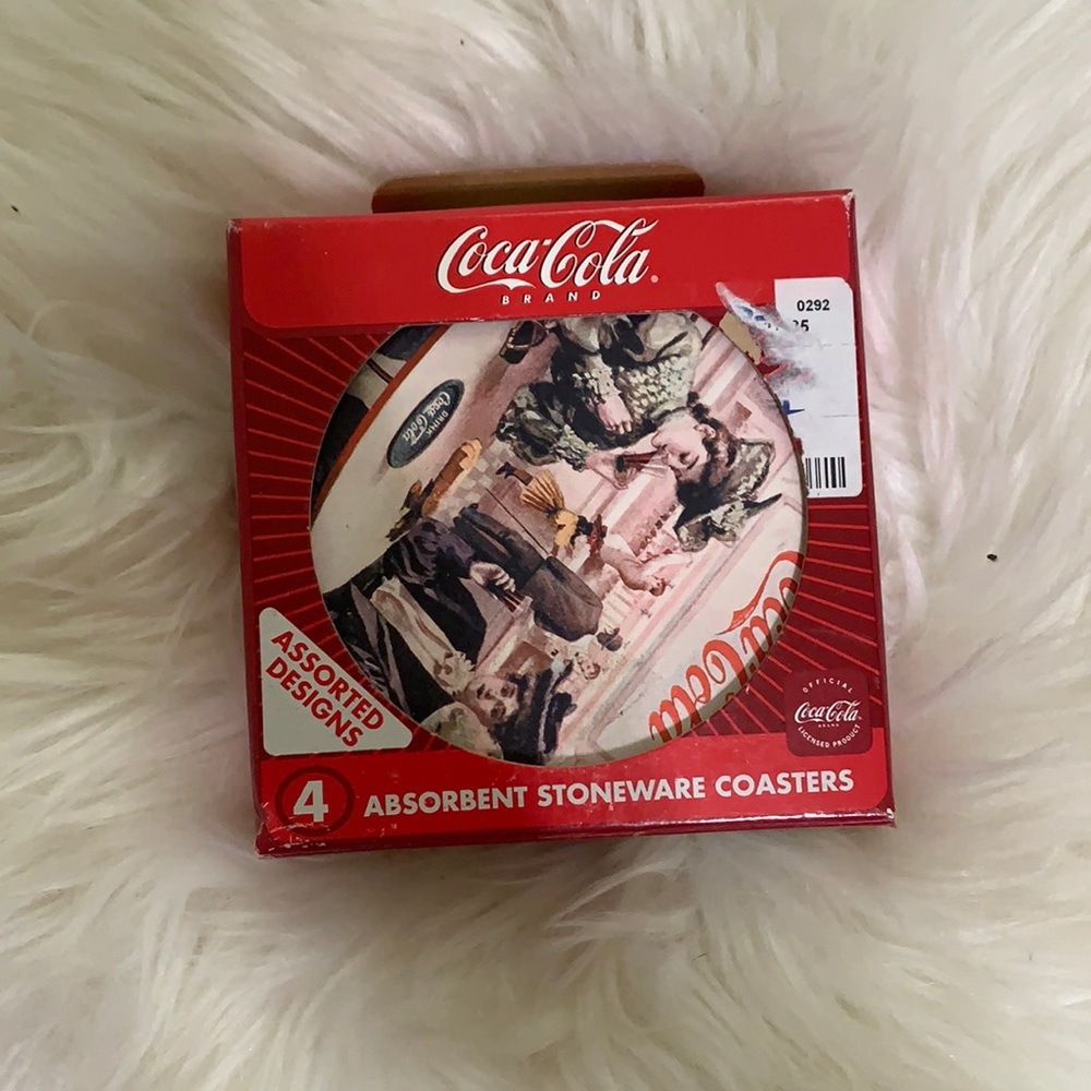 🌵3 for $10🌵Coca - Cola Coasters - Set of 4